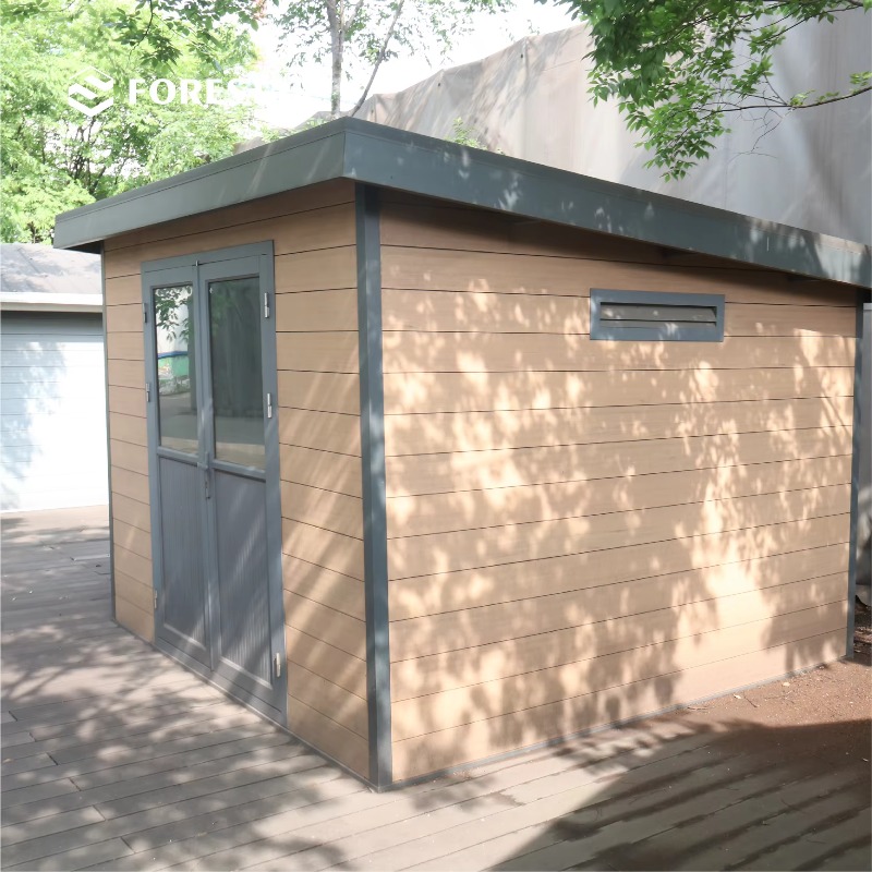 Outdoor Furniture Waterproof - D2833 3M×3M高性能金属製工具収納庫 グリーン 防水スチール製木製ホームガーデン収納庫 屋外収納庫