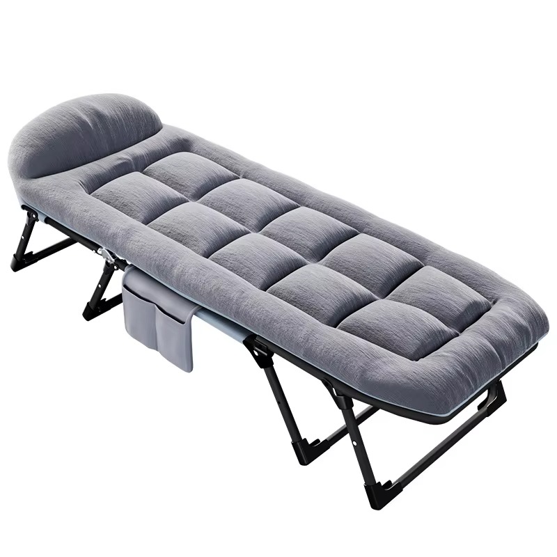Outdoor Furniture Fabric - 170×55cm折りたたみベッド 持ち運び簡単 キャンプ用簡易ベッド 調節可能 ポータブル アウトドア