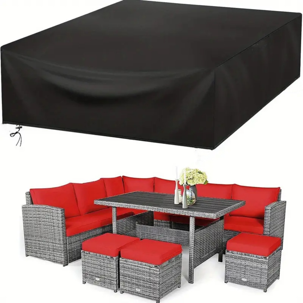 Outdoor Furniture Waterproof - (長さ102-137インチ) サイズ屋外パティオガーデン防水セット家具セット雨と雪の椅子セットソファテーブル椅子ダストカバー