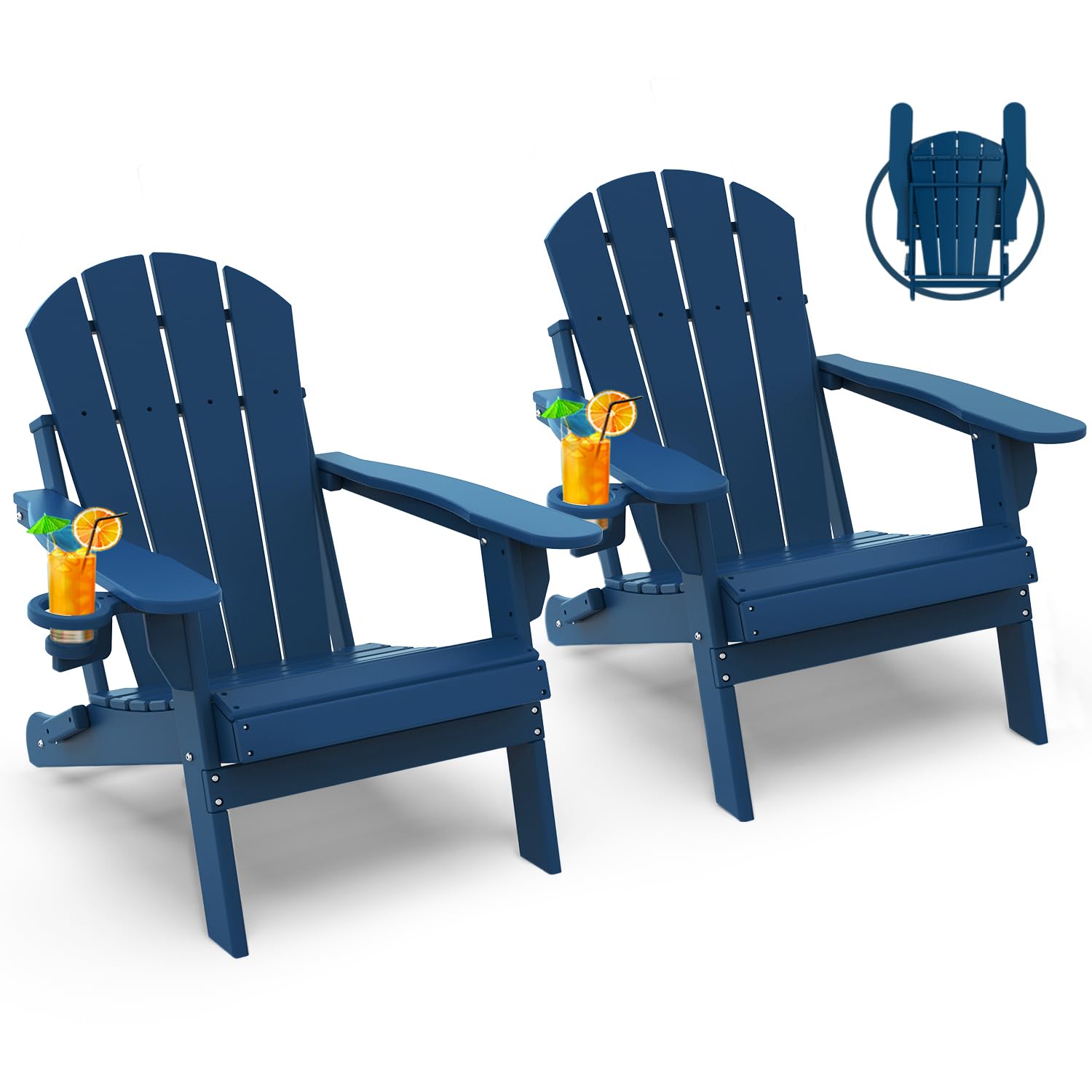 Outdoor Furniture Recliner Set - チェアセット2、折りたたみ式全天候型、カップホルダー付き、5インチのアームレスト、ファイヤーピット、リクライニング脚、低メンテナンスパティオ、カスタマイズ可能