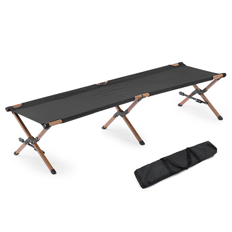Outdoor Furniture Fabric - 大人用の、持ち運び可能で折りたたみ式の大型シングルベッド。柔らかいオックスフォード生地のマットレス付き。キャンプや公園、屋外での使用に最適。