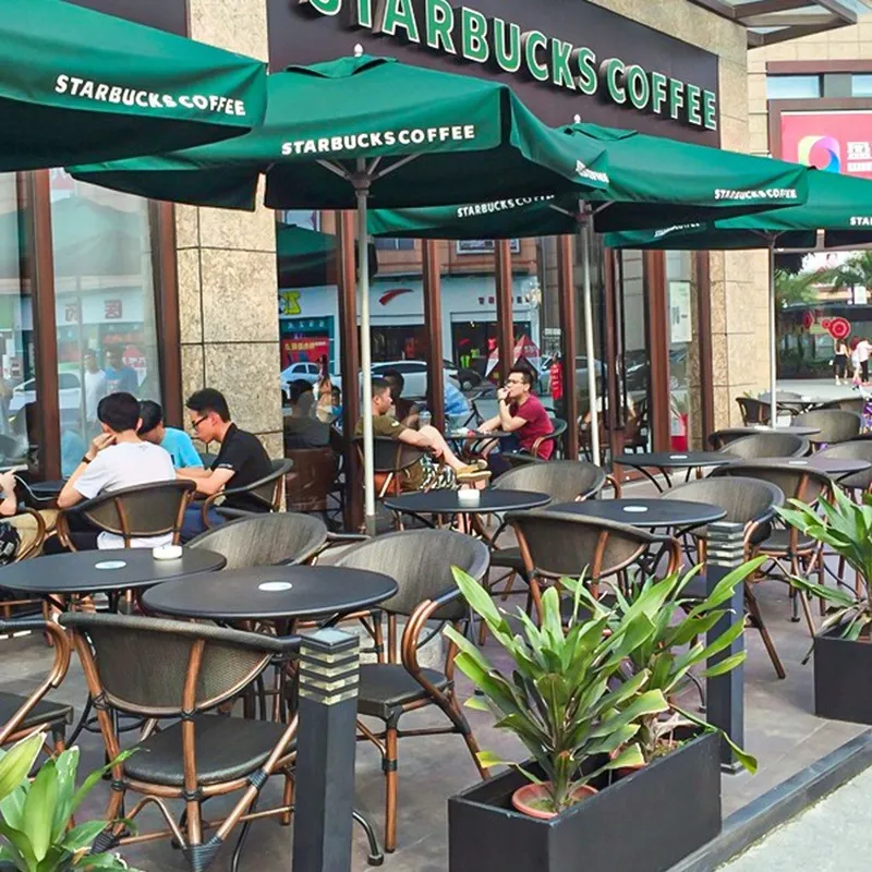 Outdoor Furniture Store - 屋外パティオ家具セット 3点セット メッシュラタンチェアとテーブル 中庭 バルコニー カフェ