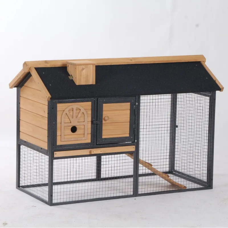 モダンなウサギ小屋、屋外用バニーケージ、取り外し可能なトレイ - Outdoor Furniture Yellow のレビューと価格