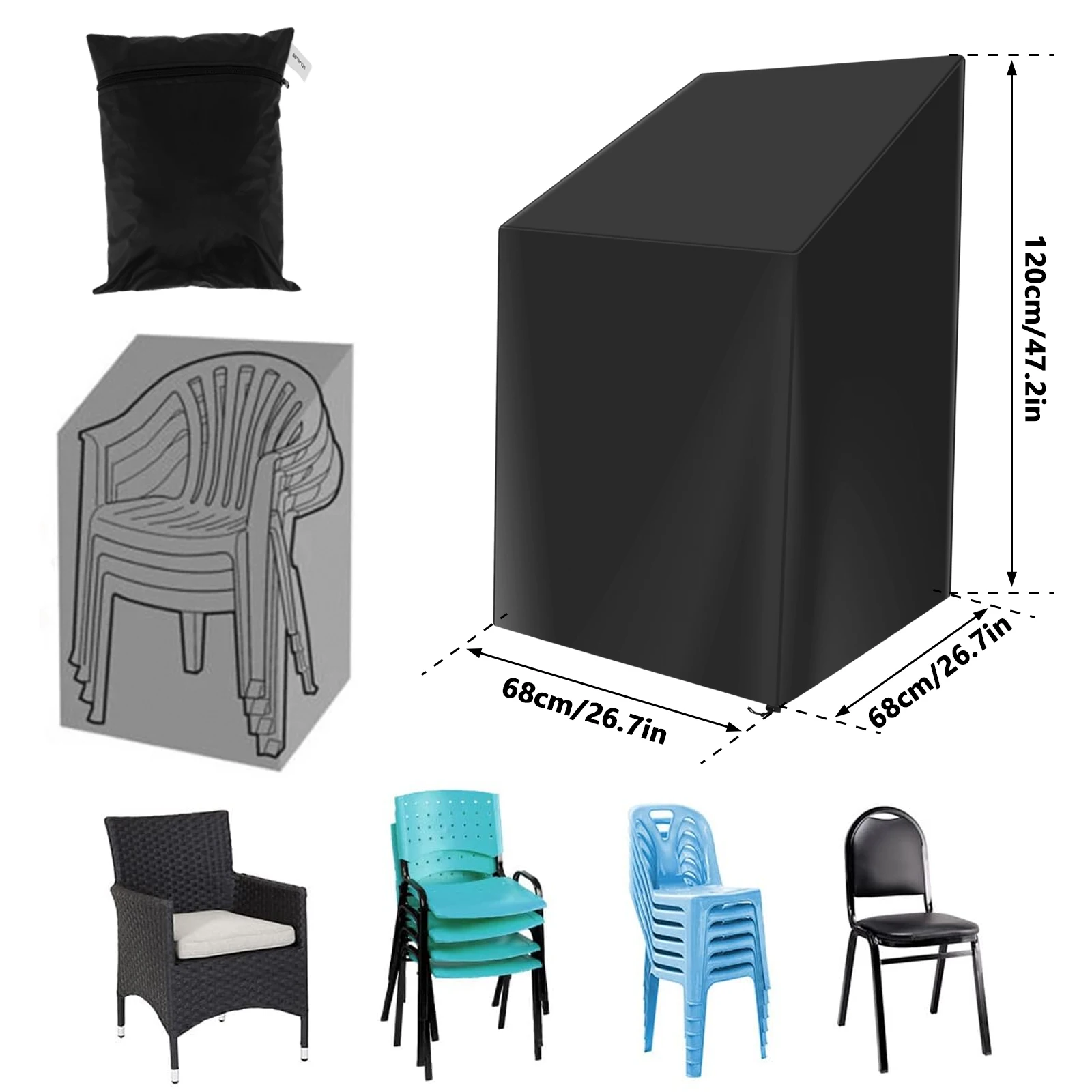 防水チェアカバー,防塵,収納袋付き,シートカバー,屋外,パテ - Outdoor Furniture Fabric のレビューと価格