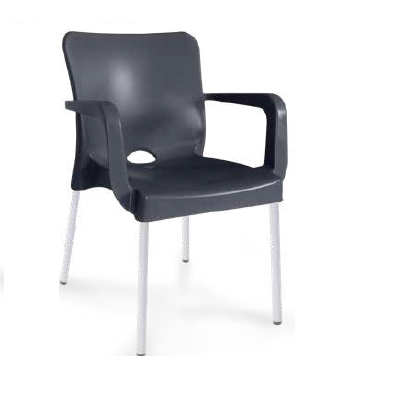 屋外用スタッキング可能なモダンなカラフルなメタルカフェチェア - Outdoor Furniture Yellow のレビューと価格