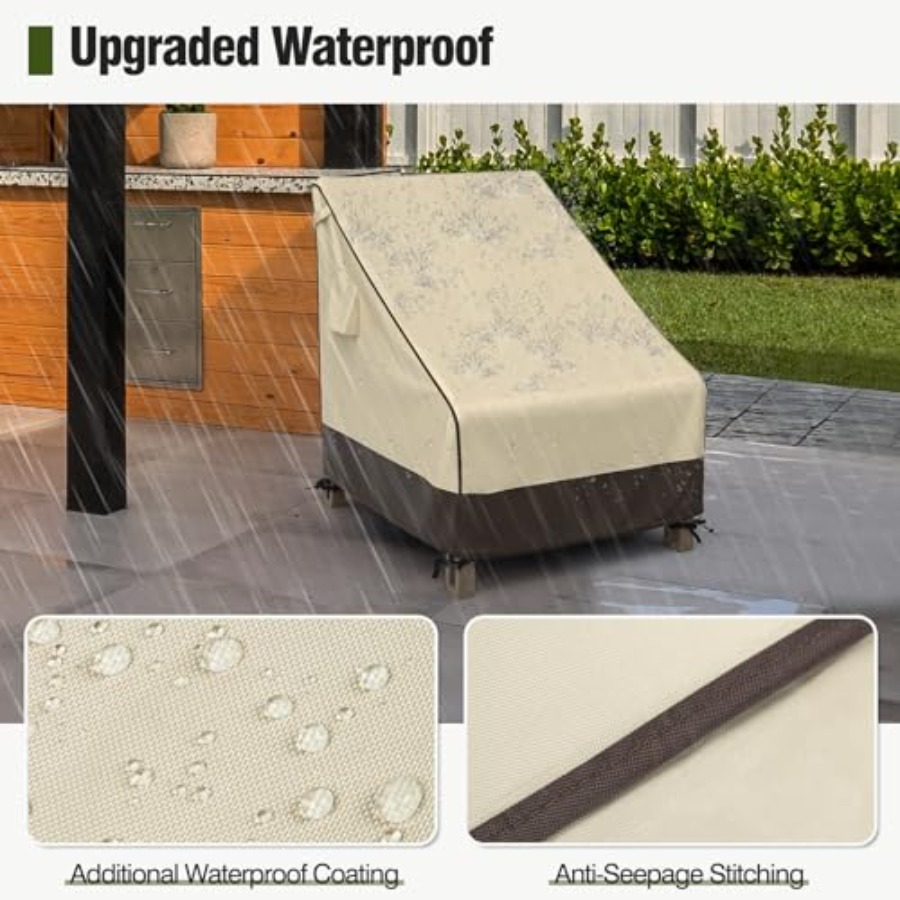 パティオチェアカバー 防水、紫外線耐性のある屋外芝生パティオ - Outdoor Furniture Covers Waterproof のレビューと価格