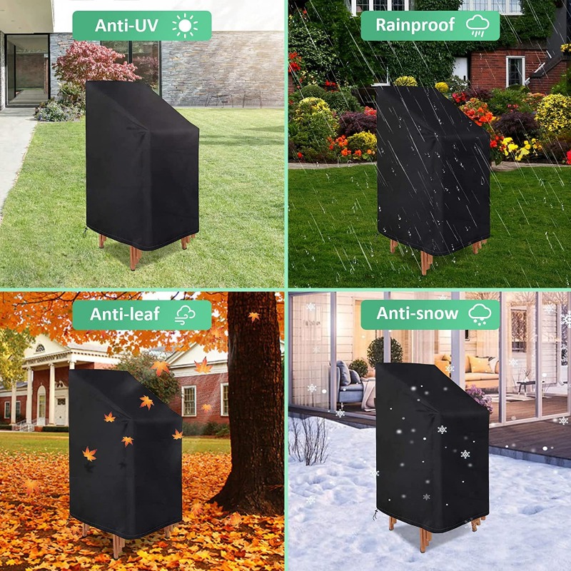 1/2/個入り スタックチェア用ダストカバー 防水防塵 パテ - Outdoor Furniture Covers Waterproof のレビューと価格