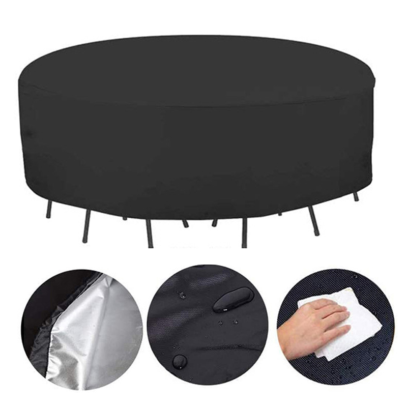 12 サイズラウンド家具カバー 210D 高耐久パティオ家具 - Outdoor Furniture Covers Waterproof のレビューと価格
