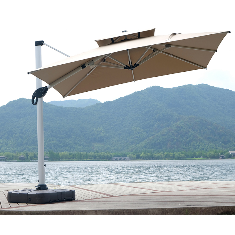 黄色の屋外用防水大型家具ガーデンパティオ傘（プール用） - Outdoor Furniture Yellow のレビューと価格