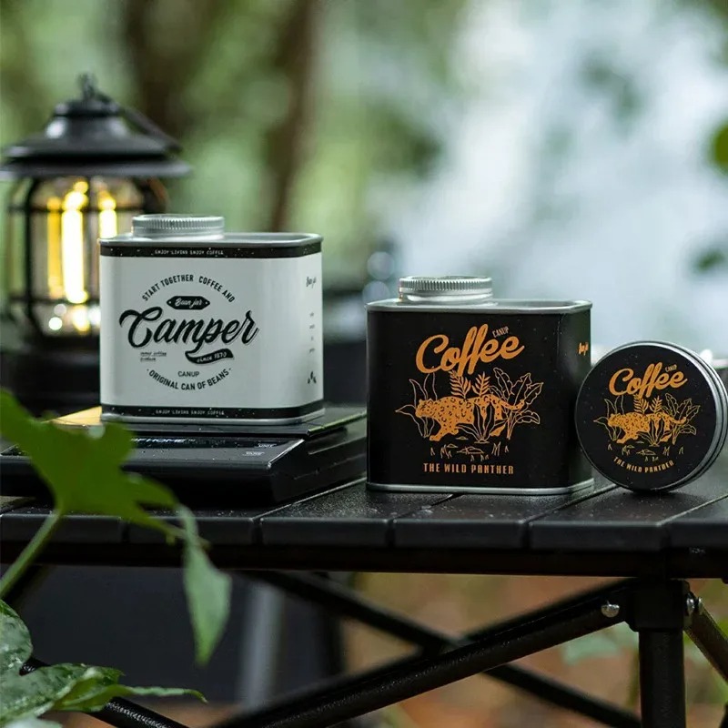 コーヒー豆密封缶アウトドアキャンプ鉄箱食品グレード包装保存鮮 - Outdoor Furniture Iron のレビューと価格