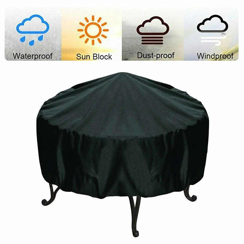 ファイヤーピットカバーラウンド火鉢ストーブカバー防水防風日焼 - Outdoor Furniture Fabric のレビューと価格