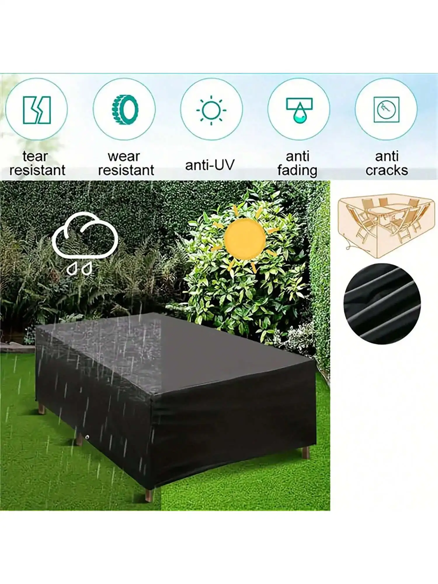マルチサイズ屋外パティオガーデン家具防水ダストカバー椅子、ソ - Outdoor Furniture Waterproof のレビューと価格