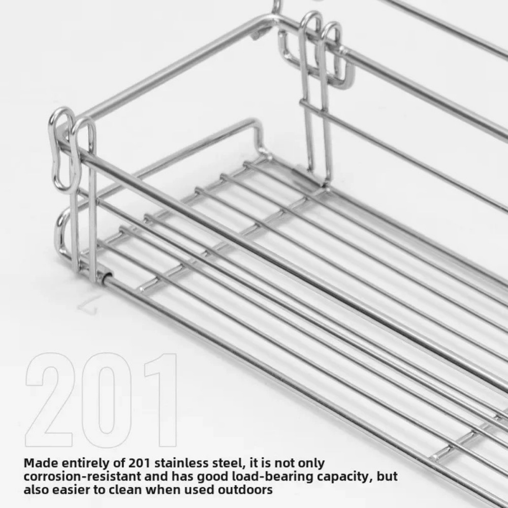 アルミ製IGTテーブルサイド収納ラック 折りたたみ式吊り下げ - Outdoor Furniture Iron のレビューと価格