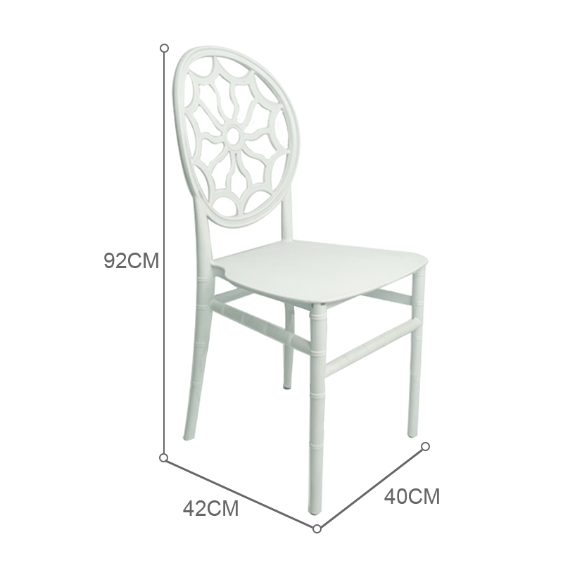 モダンな白いプラスチック製の結婚式イベント用家具、宴会用アー - Outdoor Furniture Iron のレビューと価格