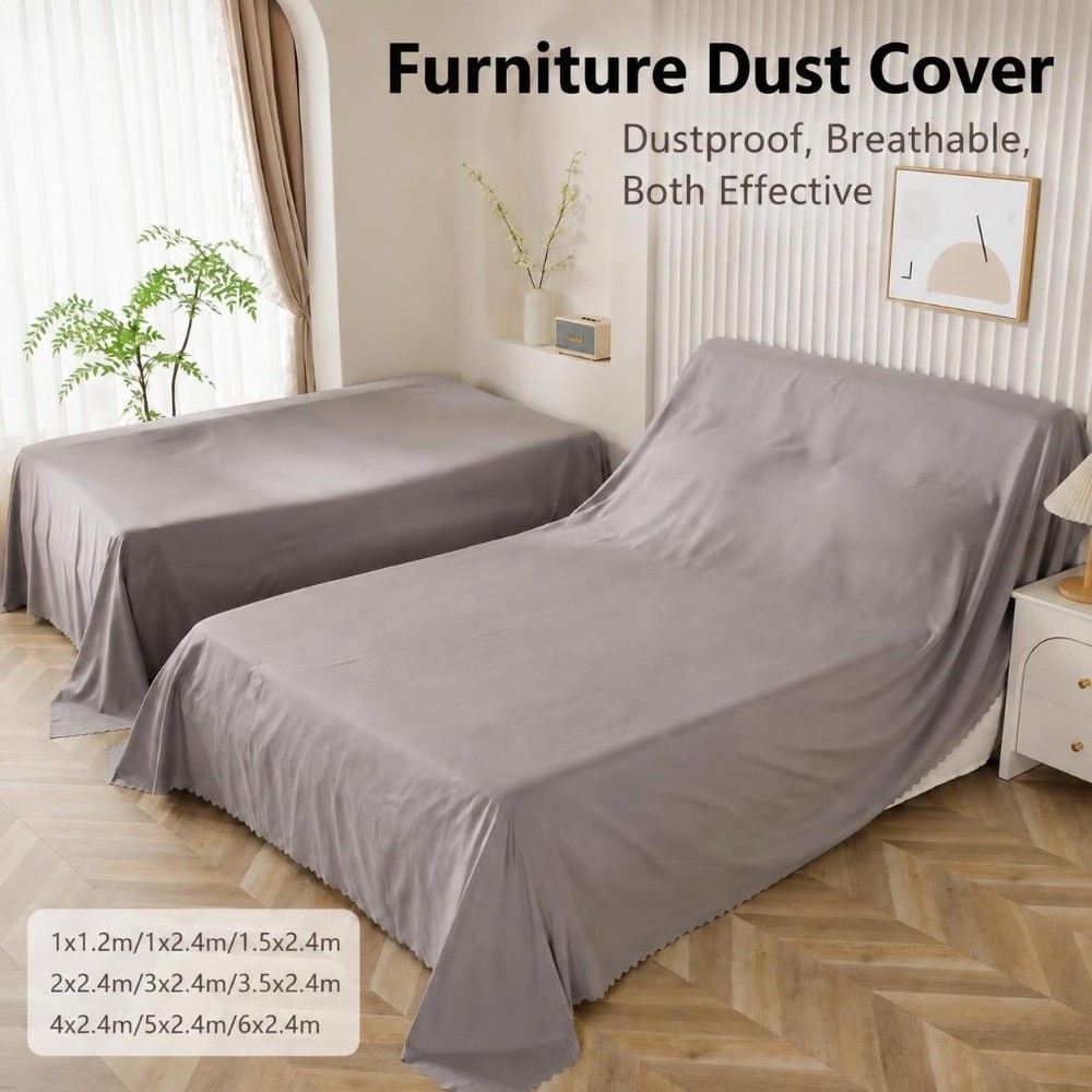 通気性のある生地を使用した家具用防塵カバー。洗濯可能。グレー - Outdoor Furniture Grey のレビューと価格