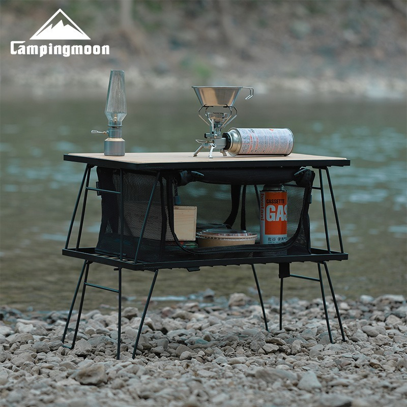CAMPINGMOON T-230 ポータブル多機能鉄製収納 - Outdoor Furniture Iron のレビューと価格