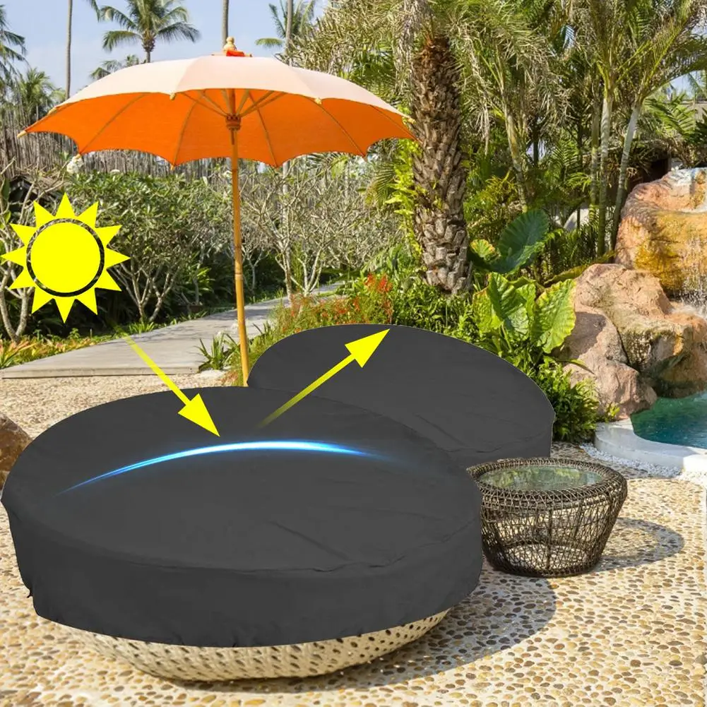 屋外防水デイベッドカバー 丸型ソファ 防塵 雨雪対策 ガーデ - Outdoor Furniture Covers Waterproof のレビューと価格