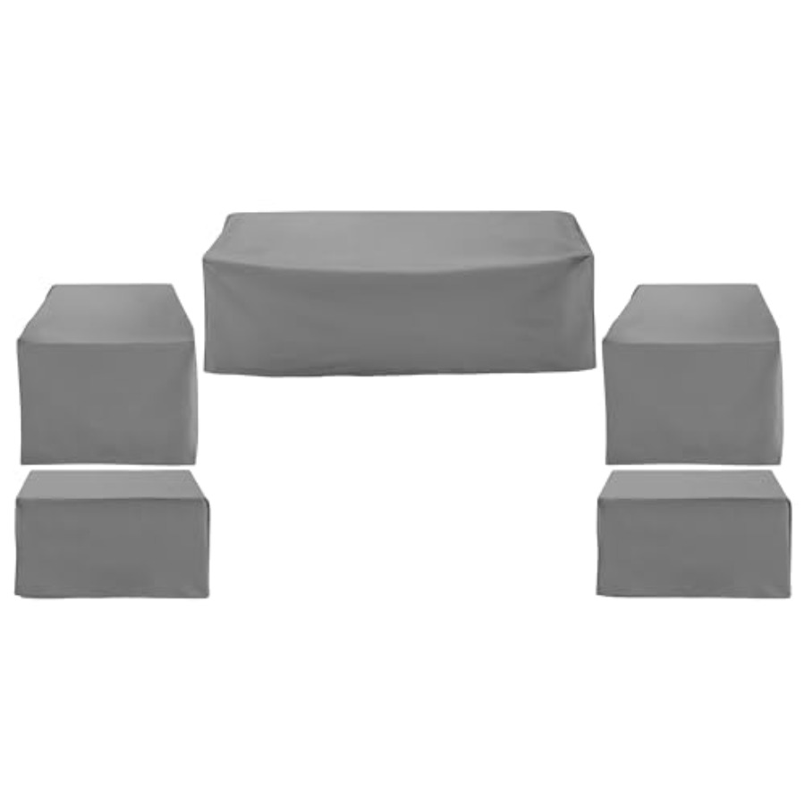 パティオ家具カバー、防水5点セット、屋外用椅子、ソファ、オッ - Outdoor Furniture Covers Waterproof のレビューと価格