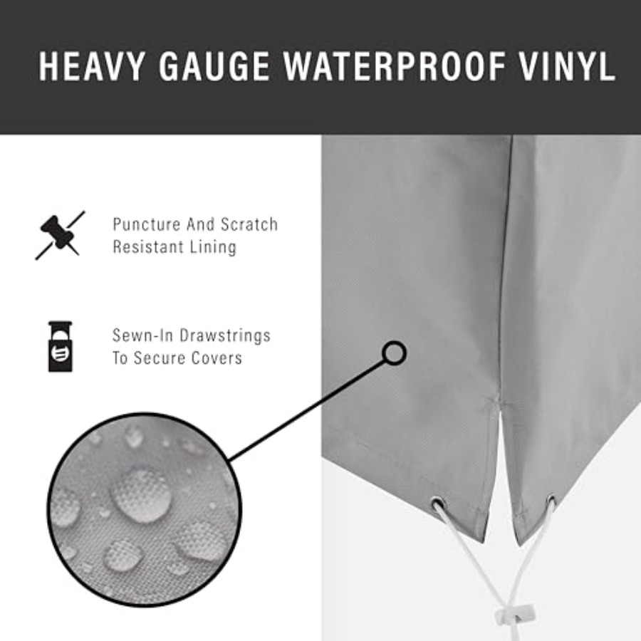 パティオ家具カバー、防水5点セット、屋外用椅子、ソファ、オッ - Outdoor Furniture Covers Waterproof のレビューと価格