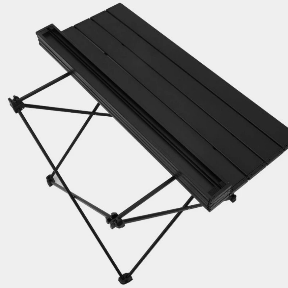 超軽量ポータブルキャンプ折りたたみテーブルローラーシャッター - Outdoor Furniture Iron のレビューと価格