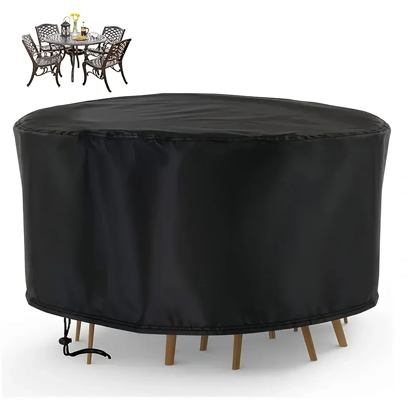 防水ラウンドパティオ家具カバー - UV＆耐風、防塵屋外テー - Outdoor Furniture Waterproof のレビューと価格