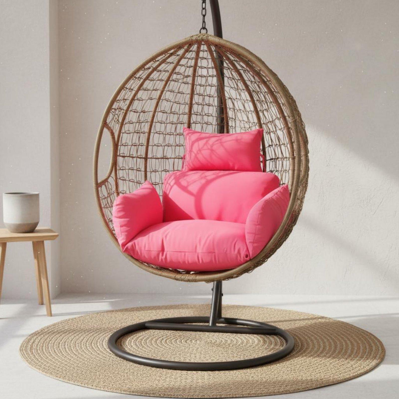 エッグチェア用取り外し可能なクッションカバー、人間工学に基づ - Outdoor Furniture Fabric のレビューと価格